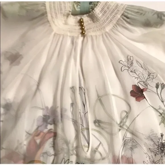 Gucci Silk Floral Blouse NWT - Picture 2 of 5